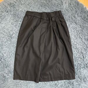Escada Black Wool Midi Skirt Size S